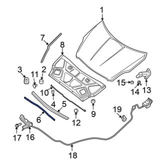 Nissan OE - Front Hood Seal
