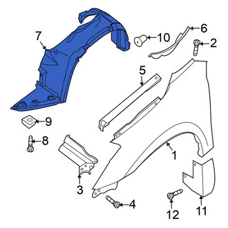 Nissan OE - Front Right Fender Splash Shield