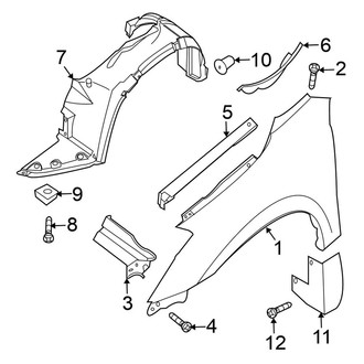 Nissan OE - Fender & Components (Sedan)