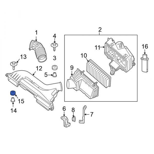 Engine Air Intake Hose Grommet