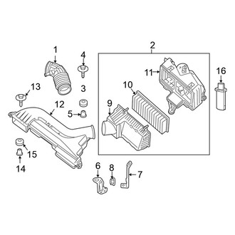 Nissan OE - Engine / Transaxle - Air Intake (Sedan 2.5L)