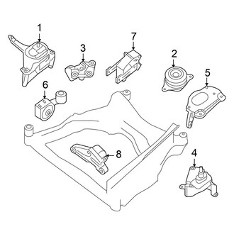 Nissan OE - Engine / Transaxle - Engine & Transmission Mounting (Sedan 2.5L Automatic CVT Tr)
