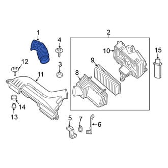 Nissan OE - Upper Engine Air Intake Hose