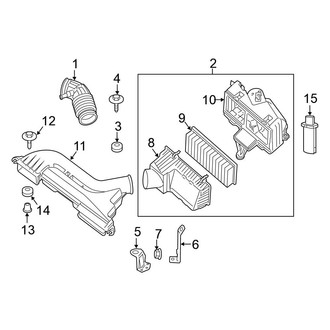 Nissan OE - Engine / Transaxle - Air Intake (Sedan 3.5L)