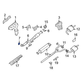 Nissan OE - Rear Catalytic Converter Gasket