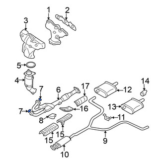 Nissan OE - Rear Catalytic Converter Gasket