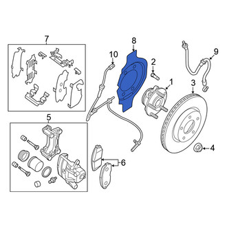 Nissan OE - Rear Left Brake Dust Shield