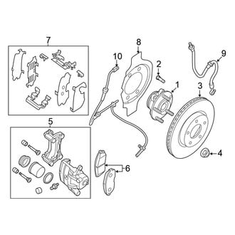 Nissan OE - Front Suspension - Brake Components (SR Sedan)