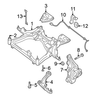 Nissan OE - Front Suspension - Stabilizer Bar & Components (Sedan 2.5L)