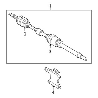 Nissan OE - Front Suspension - Drive Axles (SE / SL)
