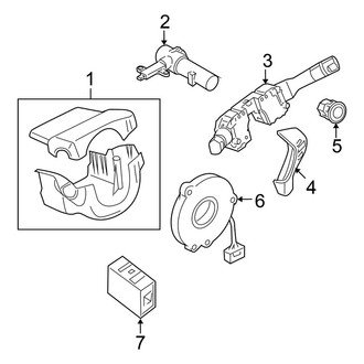 Nissan OE - Steering Column - Shroud, Switches & Levers (Sedan)