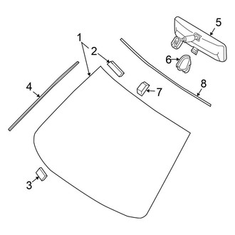 Nissan OE - Windshield - Glass (Sedan)