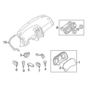 Nissan OE - Instrument Panel - Cluster & Switches (Sedan Gas)