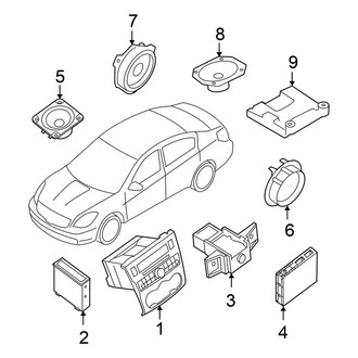 Nissan OE - Instrument Panel - Sound System (Sedan Gas)