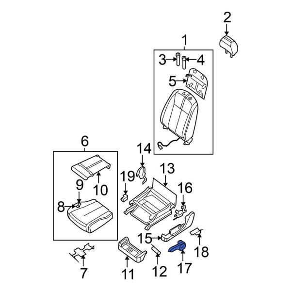 Seat Track Adjust Handle