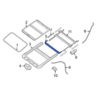 Nissan OE - Sunroof Deflector