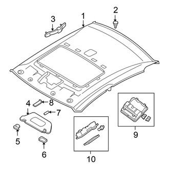 Nissan OE - Roof - Interior Trim (With Sunroof), (Sedan)