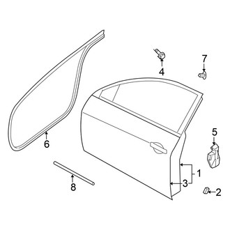Nissan OE - Front Door - Door & Components (Sedan)