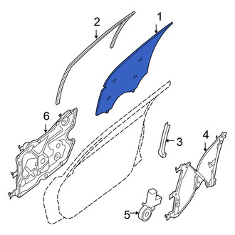 Nissan OE - Front Right Door Glass