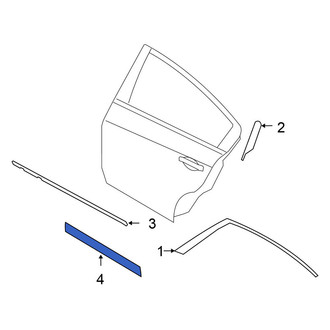 Nissan OE - Rear Left Door Molding