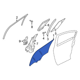 Nissan OE - Front Left Door Glass