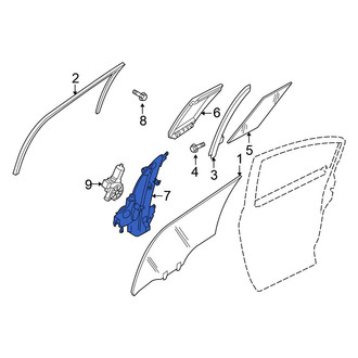 Nissan OE - Rear Right Window Regulator