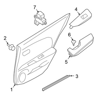 Nissan OE - Rear Door - Interior Trim (Sedan)