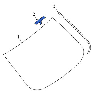 Nissan OE - Back Glass Spacer