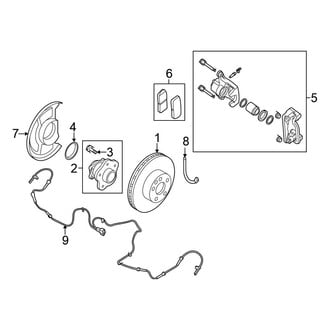Nissan OE - Rear Suspension - Brake Components (Sedan)