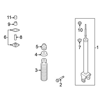 Nissan OE - Rear Suspension - Shocks & Components (Sedan)