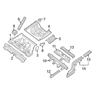 Nissan OE - Rear Body & Floor - Floor & Rails (Sedan)