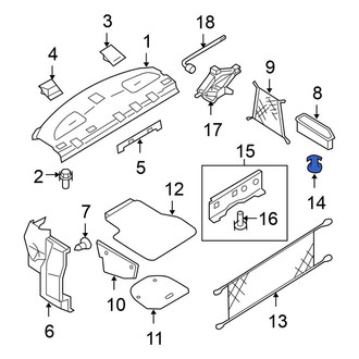 Nissan OE - Rear Tie Down Hook