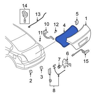 Nissan OE - Rear Deck Lid Seal