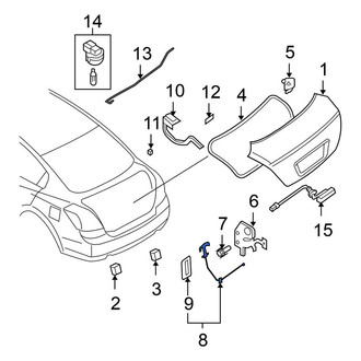 Nissan OE - Rear Deck Lid Release Lever