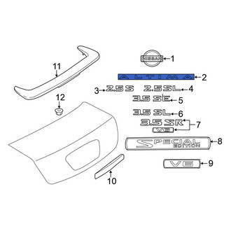 Nissan OE - Rear Deck Lid Emblem
