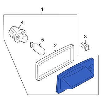 Nissan OE - Rear License Plate Light Assembly
