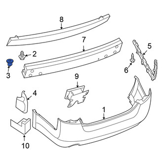 Nissan OE - License Plate Bracket Grommet