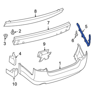Nissan OE - Rear Left Bumper Cover Reinforcement Beam