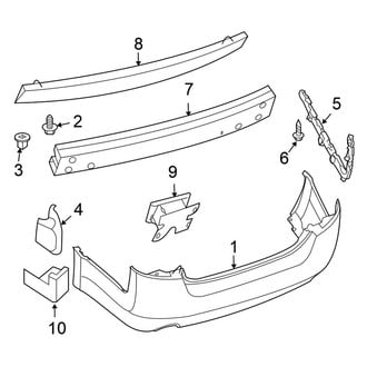 Nissan OE - Rear Bumper - Bumper & Components (Sedan)
