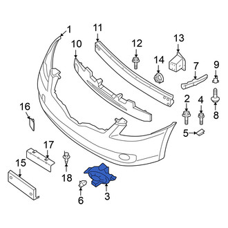 Nissan OE - Front Left Fog Light Trim