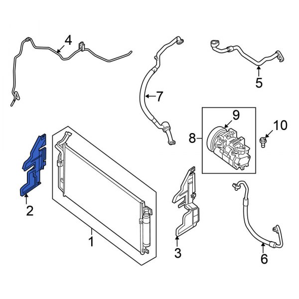 Radiator Support Air Deflector