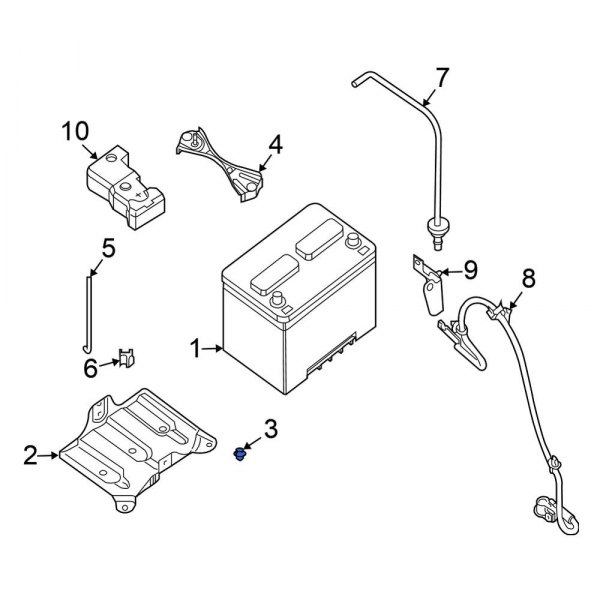 Battery Tray Bolt