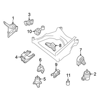 Nissan OE - Engine / Transaxle - Engine & Transmission Mounting (FULL HYBRID EV-GAS (FHEV))
