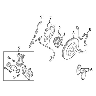 Nissan OE - Front Suspension - Brake Components (FULL HYBRID EV-GAS (FHEV))