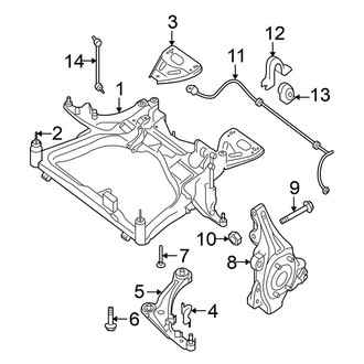 Nissan OE - Front Suspension - Stabilizer Bar & Components (FULL HYBRID EV-GAS (FHEV))