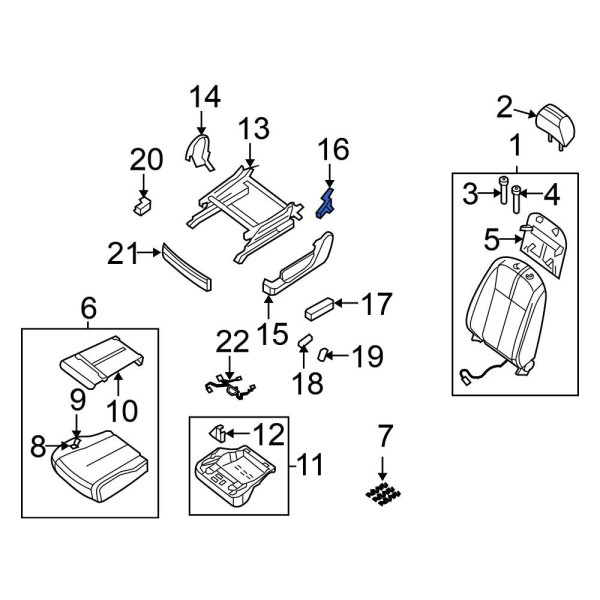 Seat Back Recliner Adjustment Mechanism Cover