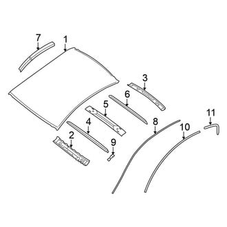 Nissan OE - Roof & Components (W/O Sunroof), (FULL HYBRID EV-GAS (FHEV))