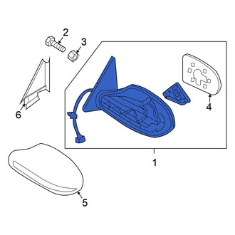 Nissan OE - Front Right Door Mirror