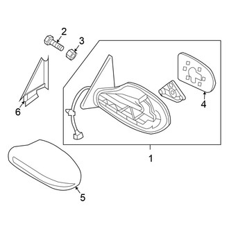 Nissan OE - Front Door - Outside Mirrors (FULL HYBRID EV-GAS (FHEV))