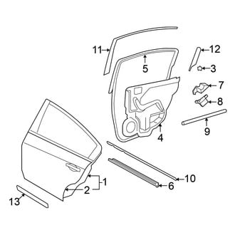 Nissan OE - Rear Door - Exterior Trim (FULL HYBRID EV-GAS (FHEV))